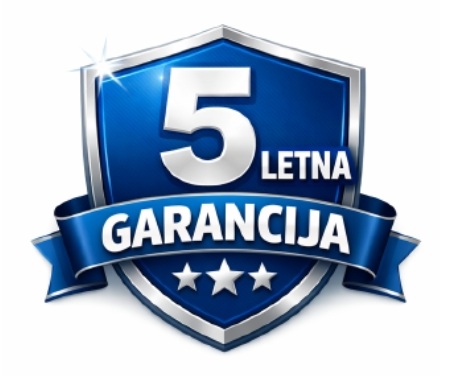 Ikona za 5 let garancije na motor (Cerris VRATA)